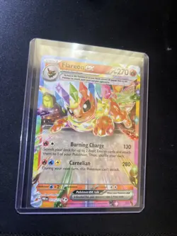 Pokemon TCG Flareon EX Prismatic Evolutions Card 014/131 NM - Image 1