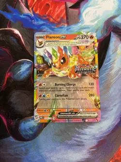 🚨✅ Pokemon TCG Flareon EX 014/131 STAMPED Prismatic Evolutions Card 🚨✅ - Image 1