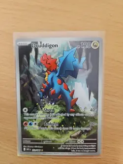 Druddigon 151/086 Illustration Rare White Flare Pokemon Card TCG - Image 1