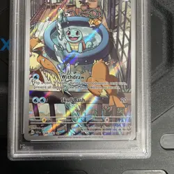 Pokemon TCG Squirtle Stellar Crown Illustration Rare Card 148/142 PSA 10 - Image 4