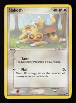 Slakoth 73/107 Deoxys Pokemon Card -A6 - Image 1