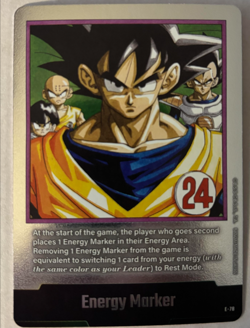 Energy Marker E-78 Silver Manga Booster 02 Dragon Ball Card English - Image 1