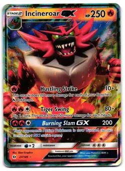 Incineroar GX 27/149 - Sun & Moon Rare GX Pokemon TCG Holo - M/LP Card - Image 1