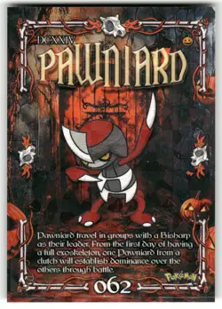 Pawniard #62- Cracked Ice Holo - Prisma Trick or Treat Cards - Pokemon - Image 1