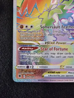 Hisuian Decidueye VSTAR 195/189 Secret Rainbow Rare Pokemon Card NM - Pack Fresh - Image 5