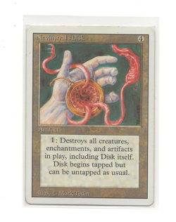 NEVINYRRAL's DISK Magic REVISED English EX / LP MTG - Image 1