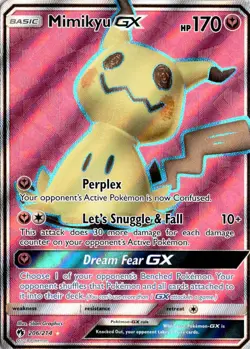 Mimikyu GX 206/214 Pokemon Lost Thunder Ultra Rare NM - Image 1