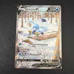 Pokemon TCG Glaceon V Alt Full Art 175/203 SWSH07: Evolving Skies - Image 1