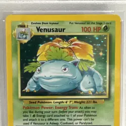 1999 Pokemon Venusaur Base Set Holo Rare 15/102 PSA 8 English - Image 2