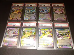 Pokemon TCG 2025 Prismatic Evolutions Eeveelution Stamped Promo Set PSA 9 - Image 1