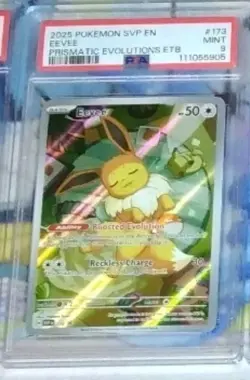 Pokemon TCG 2025 Prismatic Evolutions Eeveelution Stamped Promo Set PSA 9 - Image 2