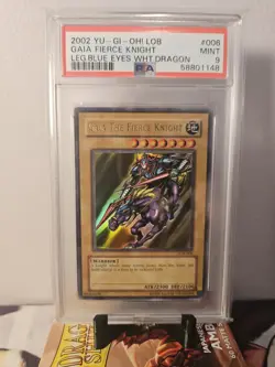 Gaia The Fierce Knight - LOB-006 - Ultra Rare - 2002 PSA 9 MINT - Yugioh - Image 1