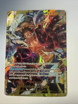 One Piece Monkey D Luffy OP10-118 Secret Rare Royal Blood Mint NM Condition - Image 1