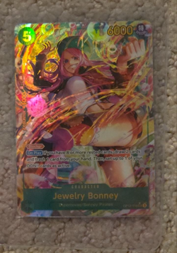 One Piece Jewelry Bonney Op12-118 Sec Rare Alt Art NM | English | Raw Near Mint - Image 3