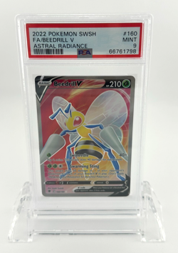 Beedrill V Full Art PSA 9 MINT Astral Radiance #160 Pokemon Card - Image 1