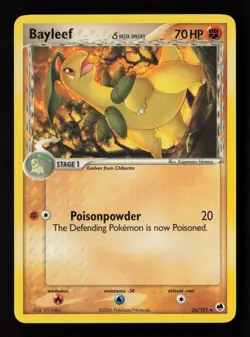Bayleef (Delta Species) 26/101 Dragon Frontiers Pokemon Card -A4 - Image 1