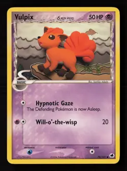 Vulpix (Delta Species) 70/101 Dragon Frontiers Pokemon Card -A6 - Image 1