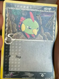 POKEMON NATU 55/101 COMMON EX DRAGON FRONTIERS LP CARD - Image 3