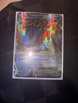 Pokemon M Swampert EX XY87 XY Holo Promo Mega EX Strongarm Impact HP 220 Card - Image 1