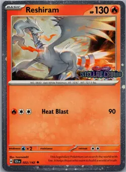 Reshiram (Stellar Crown Stamped) Uncommon Miscellaneous Cards & Products 022/142 - Image 1