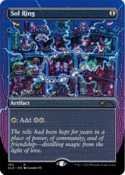 [1x] Sol Ring (1011) - Foil - Borderless Near Mint, English Secret Lair MTG Magi - Image 1