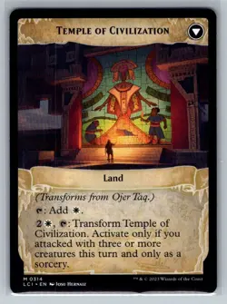 Ojer Taq, Deepest Foundation (Showcase) - #314 - MTG LCI Mythic - NM - Image 2