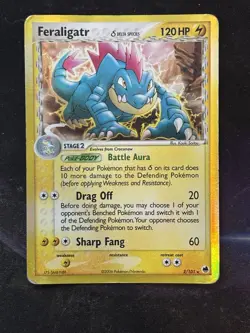 Feraligatr Delta Species 2/101 Holo Rare Ex Dragon Frontiers Pokemon MP - Image 1