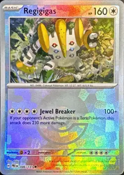 Regigigas (Poke Ball Pattern) 086/131 SV: Prismatic Evolutions Pokemon NM - Image 1