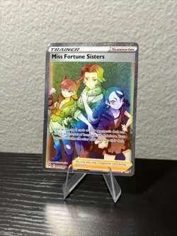 Pokemon TCG Miss Fortune Sisters 194/196 Lost Origin Trainer Full Art Holo Rare - Image 2