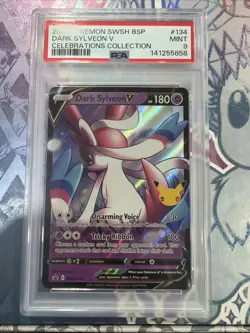 Dark Sylveon V SWSH134 *PSA 9* Celebrations Collection Pokemon TCG - Image 1