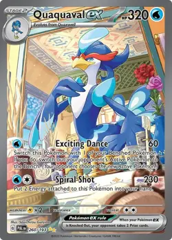 Quaquaval ex 260/193 Paldea Evolved PAL Special Illustration Rare mint 260 Pok - Image 1