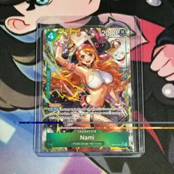 One Piece TCG Nami OP14-031 Alt Art SR The Azure Sea’s Seven English OP14 TCG - Image 1