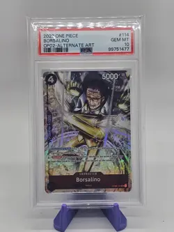 Borsalino Alternate Art PSA 10 2023 One Piece Op02 Paramount War #114 - Image 1