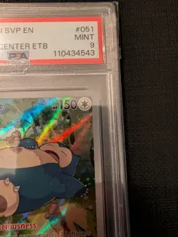 Snorlax SVP 051 - Pokemon Center 151 Stamped Black Star Promo - PSA 9 with Guard - Image 2