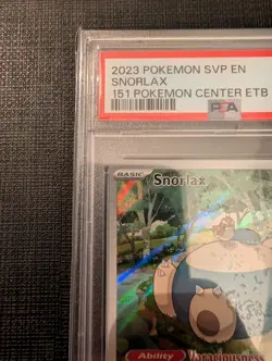 Snorlax SVP 051 - Pokemon Center 151 Stamped Black Star Promo - PSA 9 with Guard - Image 5