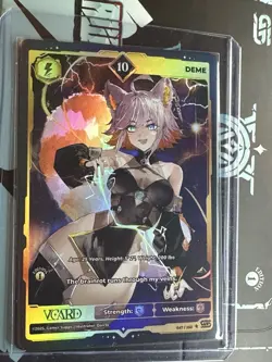 GamerSupps VCard Awakened Worlds 1st Edition Ultra Rare Holo 10 Deme #47 - Image 1