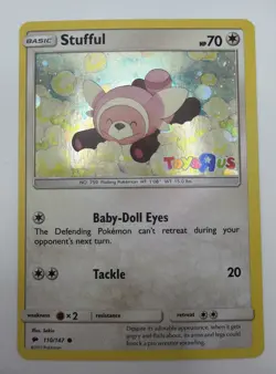 Stufful 110/147 Cosmos Holo Stamped ToysRus Promo Pokemon Card - Image 1