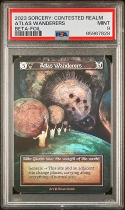 PSA 9 - Atlas Wanderers (Elite Foil) Beta - Sorcery - Image 1