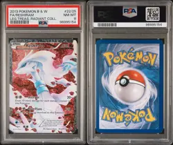 [PSA 8] Reshiram RC22/RC25 Legendary Treasures Radiant Collection Holo POKEMON - Image 1
