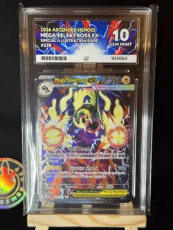 Pokemon TCG Mega Eelektross Ex 278/217 Ascended Heroes ACE 10 PERFECT SUBGRADES - Image 2