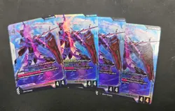 gundam tcg seed strike st04-001 aile strike lr playset x4 - Image 1