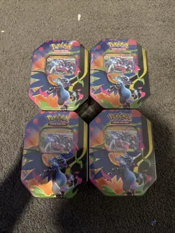 Pokemon TCG: Mega Charizard Y ex & Mega Charizard X ex Tins X 4✅SEALED✅ - Image 1