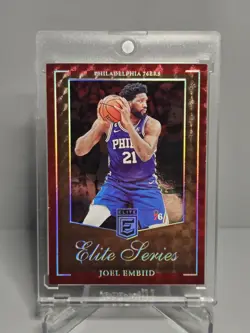 Joel Embiid 2023-24 Panini Donruss Elite Elite Series Gold SP /10 #9 76ers - Image 1