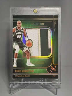 2024-25 Panini Silhouette Gold Game Worn Khris Middleton /10 Milwaukee Bucks - Image 1