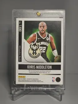 2024-25 Panini Silhouette Gold Game Worn Khris Middleton /10 Milwaukee Bucks - Image 2