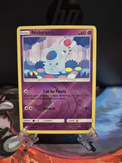 Nidoran 54/181 S&M Team Up Common Reverse Holo NM Pokemon - Image 1