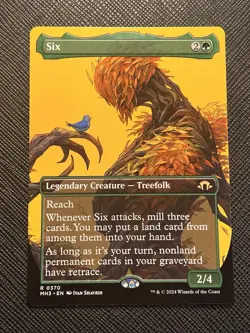 SIX (BORDERLESS) - MTG - NON FOIL - MODERN HORIZONS 3 - MH3-0370 - 2024 - NM - Image 1