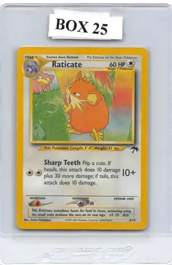 Raticate 6/18 - NON-HOLO - Southern Islands promo - Vintage Pokemon Card - MP - Image 1