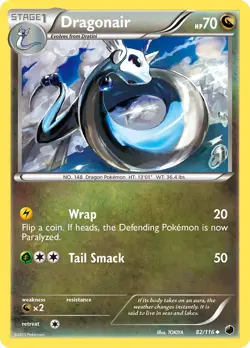 Dragonair 82/116 Plasma Freeze Pokemon Card NM - Image 1