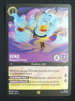 Genie Wonderful Trickster 61/204 Foil - Lorcana Card #135 - Image 1